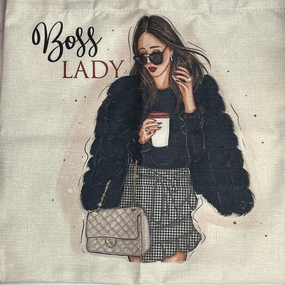 Eco-Friendly High Fashion Boss Lady Folding Tote Bag - Picture 9 of 15